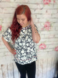 French Floral Weekender Top