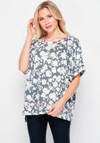 French Floral Weekender Top
