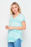 Zig Zag Stripe Top