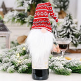 Wine Bottle Santa Toppers