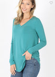 Basic Long Sleeve Curvy Top