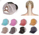 Messy bun baseball hat