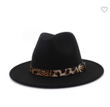 Leopard Band Panama Hat