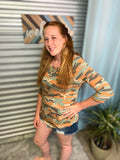 Camo cutie top