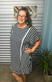 Pretty Curvy Striped Dress